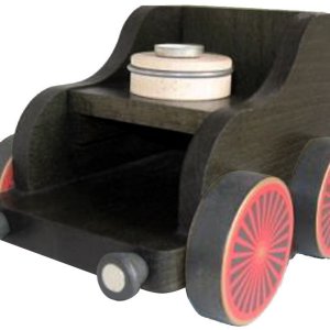 Eisenbahnwagen schwarz 12cm