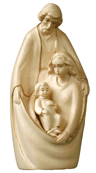 Blockkrippe Rudolf gold 8cm