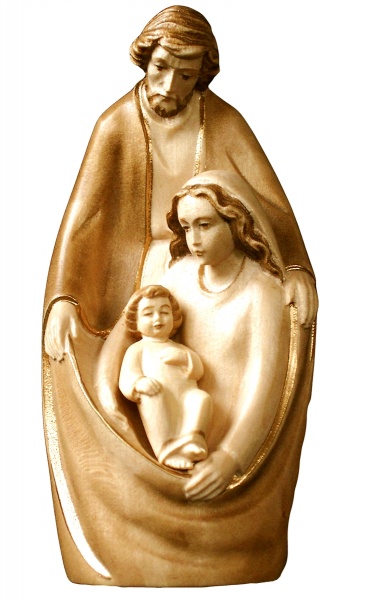 Blockkrippe Rudolf patiniert 8cm