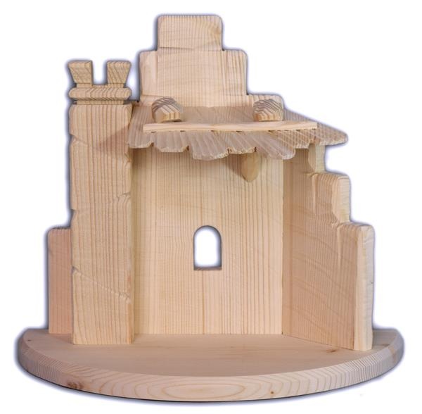 Stall klein modern natur für 9 cm Figuren