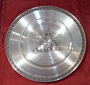 Wandteller Zinn Seiffen