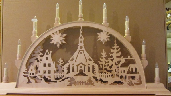 Schwibbogen, Seiffener Kirche, Austellungsstück