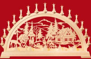 Schwibbogen, Forsthaus 84cm