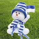 Schneemann Fussballfan