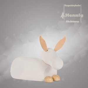 Esel natur/weiss modern groß 6,5cm