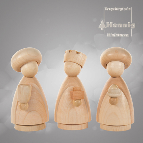 Heilige Drei Könige natur modern 10cm groß