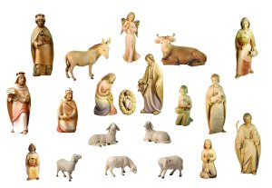 Rudolfkrippe 20tlg. Figuren-Set 09cm color