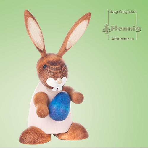 Hase lila mit Ei 10cm