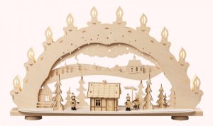 3D Bogen - ″Skihütte - Räucherhaus″