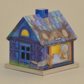 Räucherhaus aus Blech, Rotkäppchen