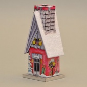 Räucherhütte aus Blech, Winterhaus
