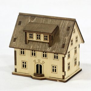 Haus Seiffen B 8cm natur