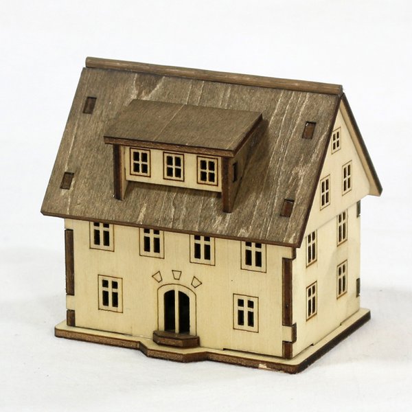 Haus Seiffen B 8cm natur