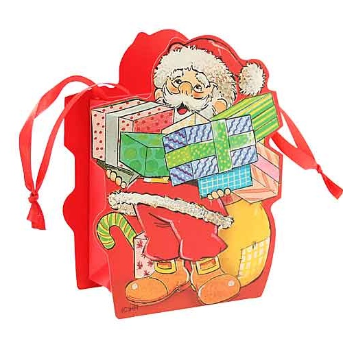 Geschenktüte Weihnachtsmann klein
