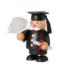 Räuchermann - Doktorand mini 10cm