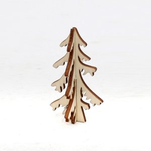 Holz Tannenbaum 07cm groß natur