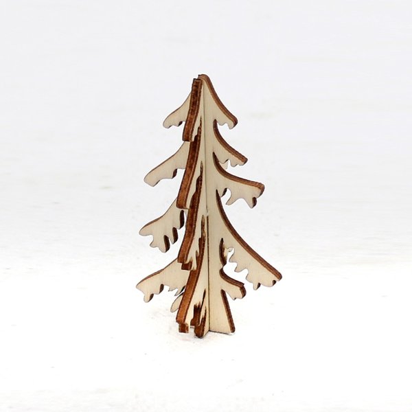 Holz Tannenbaum 07cm groß natur