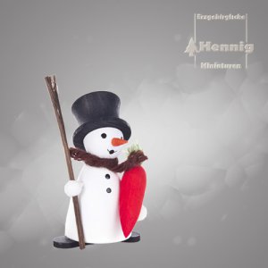 Schneemann mit Möhre