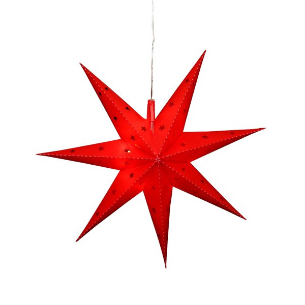 Falkensteiner Fensterstern - rot - 45 cm LED