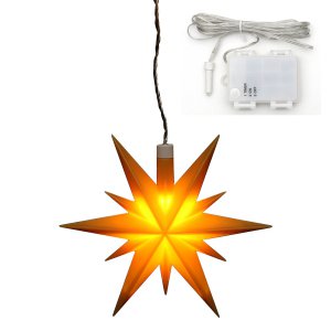 Falkensteiner Mini 1er Set gelb - 13,5cm mit Batteriefach, Timer