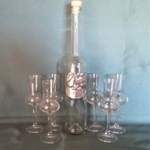 Schnapsset Obstler - 7 teilig