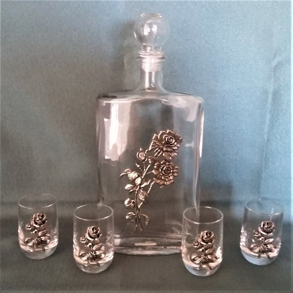 Schnapsset Rosen - 5 teilig