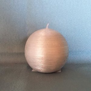 Kugelkerze silber