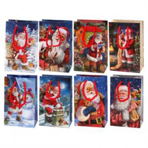Lacktasche Weihnachtsmann mini A6