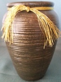 Vase grün - gold