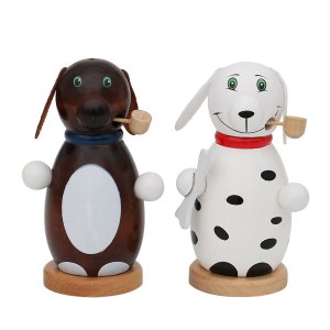 Räucherfigur Hund weiss 13cm - B Ware