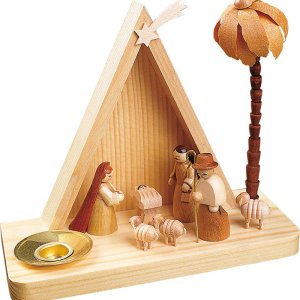 Kerzenhalter Krippe Christi Geburt