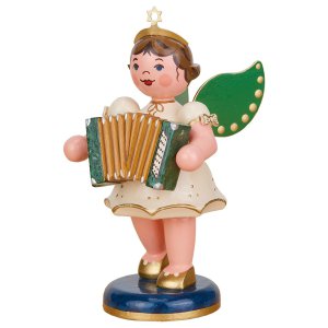 Engel mit Akkordeon - 10cm