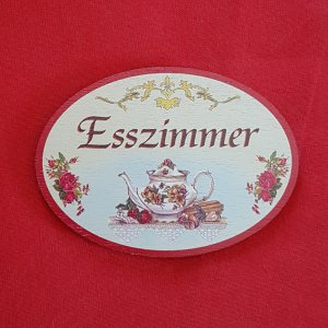 Türschild - Esszimmer