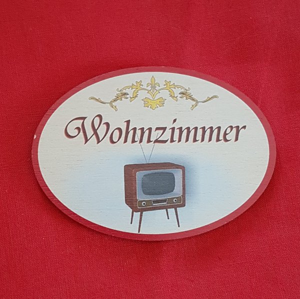 Türschild - Wohnzimmer