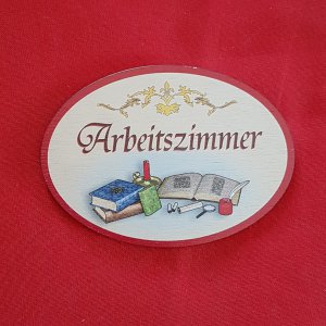 Türschild - Arbeitszimmer