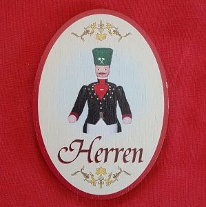 Türschild - Herren