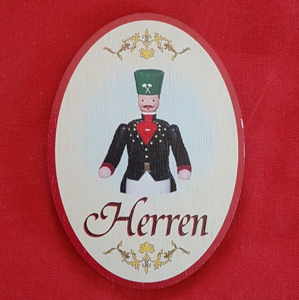 Türschild - Herren