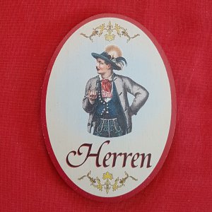 Türschild - Herren