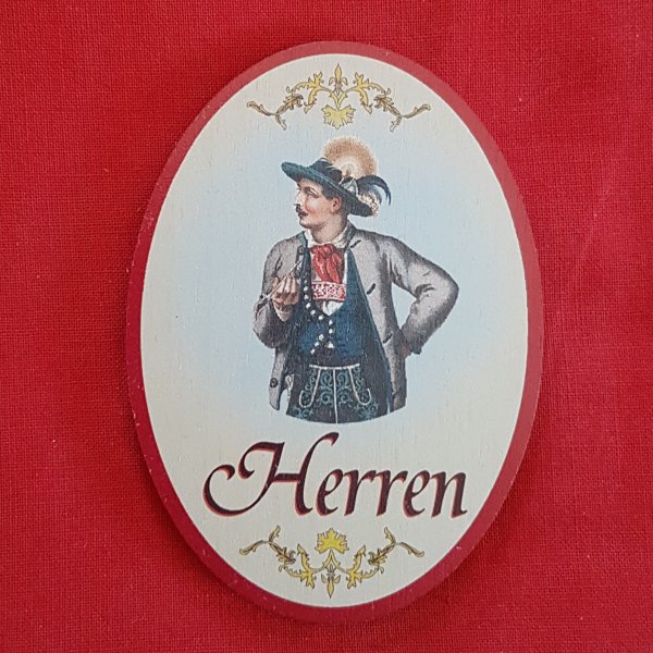 Türschild - Herren
