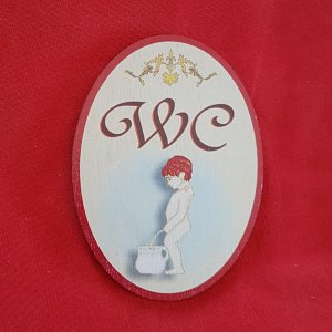 Türschild - WC