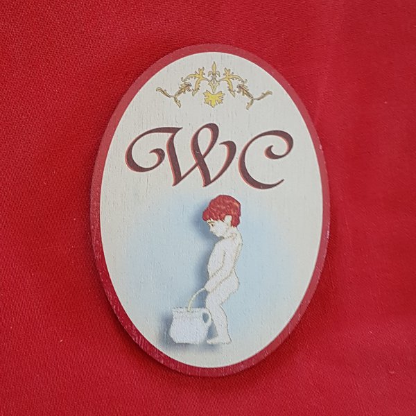 Türschild - WC