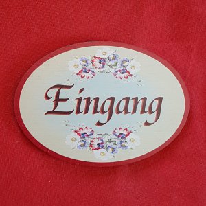 Türschild - Eingang