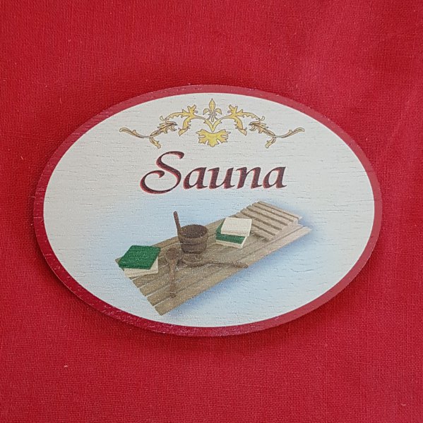 Türschild - Sauna