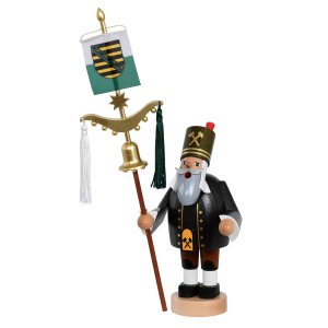 Räuchermann, Bergmann mit Schellenbaum 31cm