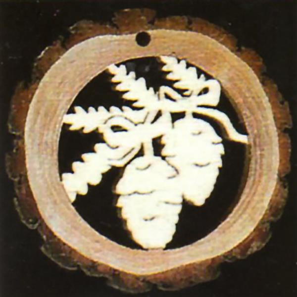Baumbehang - Rindenoptik Tannenzapfen 6cm