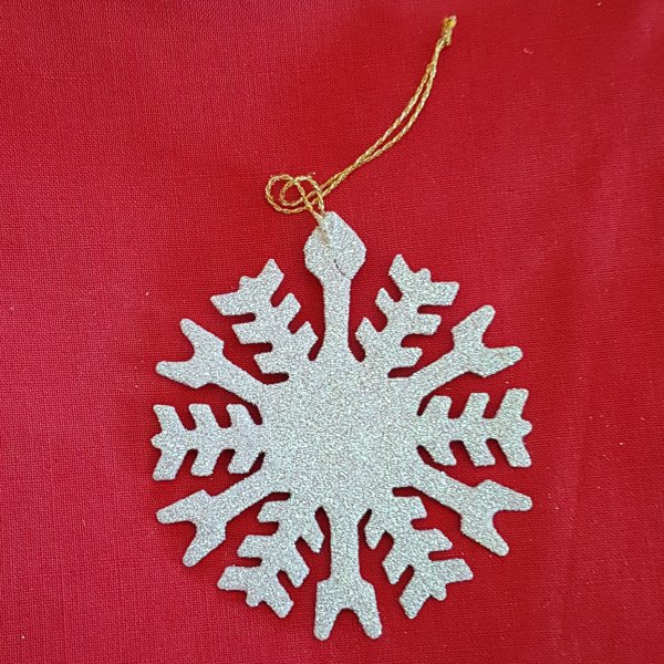 Schneekristalle hängend eis 7 cm 5er Set