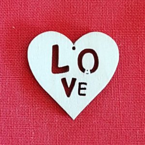 Deko - Klöppeleinhänger Herz Love