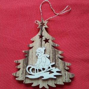 Baumbehang - Beidseitig Rodel auf Tanne 8cm