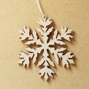 Baumbehang - Schneeflocke, 10cm