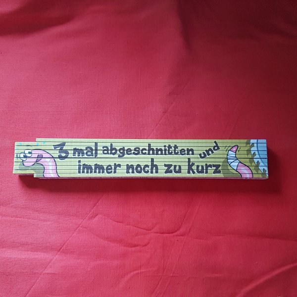 Zollstock - 3mal abgeschnitten